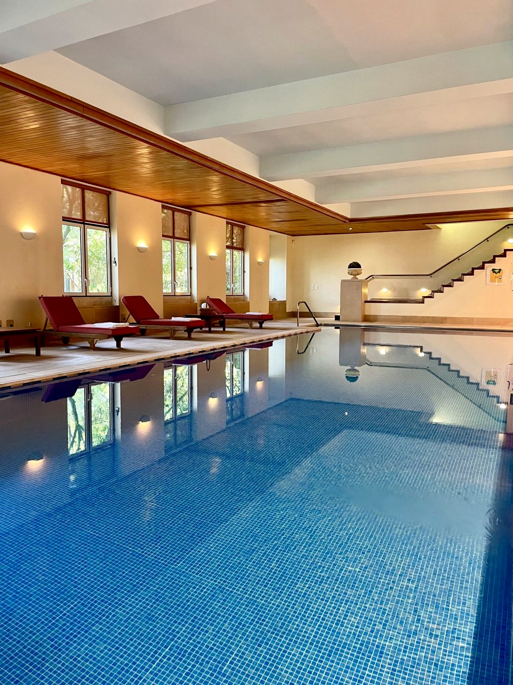 The indoor pool