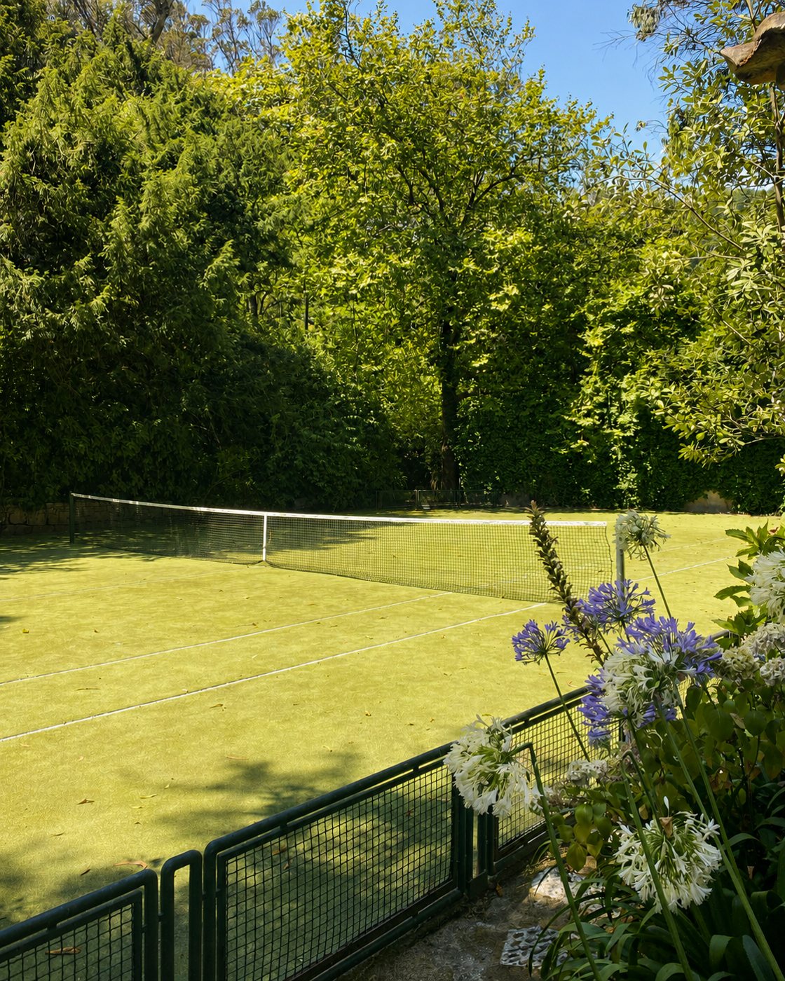 The historic tennis court